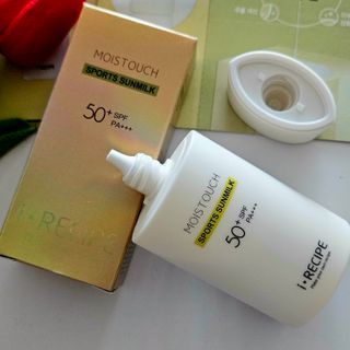 아이레시피 모이스트터치 스포츠 선밀크 50ml (SPF50+ PA+++) — 5점을 준 리뷰어가 2023년 6월 올린 사용 사진