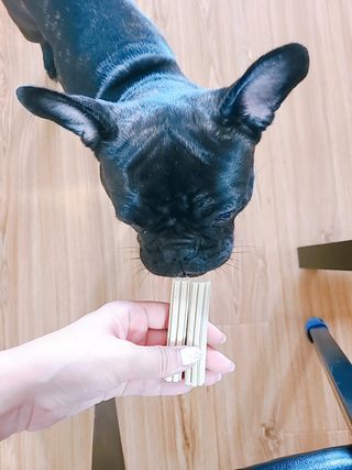 페페로니 2종 세트 클린플러스 덴탈껌 치킨+덕 — 5점을 준 리뷰어가 2021년 7월 올린 사용 사진