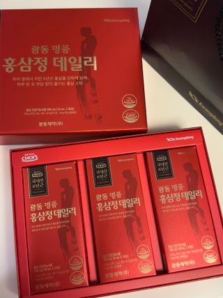 광동생활건강 광동 명품 홍삼정데일리 10mL x 30포 — 5점을 준 리뷰어가 2023년 4월 올린 사용 사진