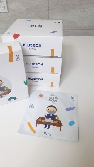 [블루 본 아이노우] 유아용 컬러마스크 40 PCS SET 2중 택 1 — 5점을 준 리뷰어가 2021년 4월 올린 사용 사진