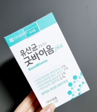 프리마인 유산균 국가지정연구소 선정, 살아있는 생유산균 200억 마리의 힘. 유산균n굿바이옴플러스 — 5점을 준 리뷰어가 2021년 10월 올린 사용 사진