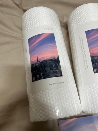 부직포나라 중금속유해물질ZERO 뜯어쓰는 주방 일회용수세미 60매 2매 — 5점을 준 리뷰어가 2022년 11월 올린 사용 사진