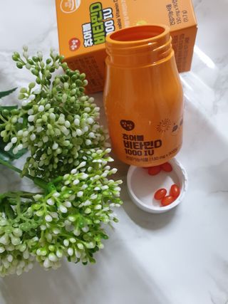 앙팡 츄어블 비타민D 1000 IU 130mg x 90정 — 5점을 준 리뷰어가 2022년 10월 올린 사용 사진