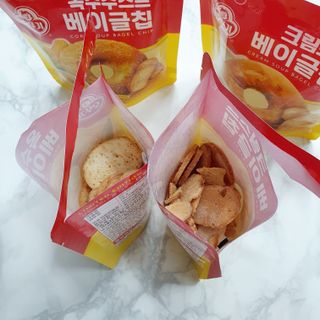 딜라이트 프로젝트 오뚜기스프 베이글칩 2종 — 5점을 준 리뷰어가 2021년 8월 올린 사용 사진
