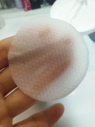 산다화 비타민씨 화이트닝 토너 패드 — 4.5점을 준 리뷰어가 2023년 5월 올린 사용 사진