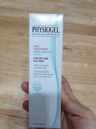 피지오겔 레드수딩 시카밸런스 크림 50ml — 5점을 준 리뷰어가 2022년 4월 올린 사용 사진
