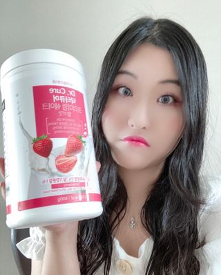 뉴트리션팩토리 닥터큐어 프리미엄쉐이크 다이어트쉐이크 — 5점을 준 리뷰어가 2021년 8월 올린 사용 사진
