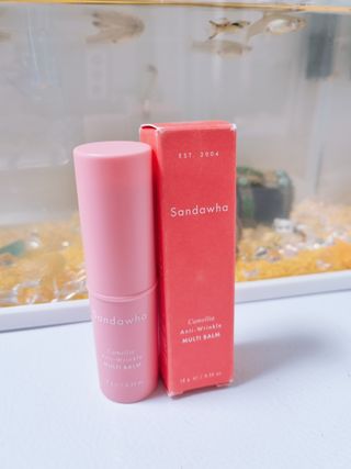 스킨큐어 산다화 카멜리아 안티 링클 멀티밤 — 5점을 준 리뷰어가 2023년 2월 올린 사용 사진