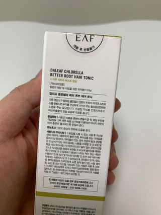 달리프 클로렐라 베러 루트 헤어토닉 100ml — 4.5점을 준 리뷰어가 2021년 4월 올린 사용 사진