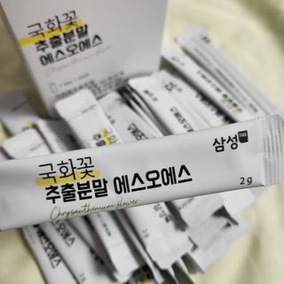 체인미 국화꽃 추출분말 에스오에스 곡류효소 과일채소 17종 혼합 분말 스틱 — 4점을 준 리뷰어가 2021년 12월 올린 사용 사진