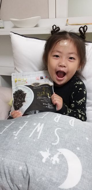 광천우리맛김 우리집밥도둑 맛있는광천김 우리김자반 50g 5봉 — 5점을 준 리뷰어가 2021년 11월 올린 사용 사진