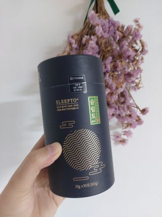 프리마인 자체 기업부설 연구소에서 찾아낸 건강한 수면의 비밀.  슬립토 플러스 30포 — 4점을 준 리뷰어가 2021년 10월 올린 사용 사진
