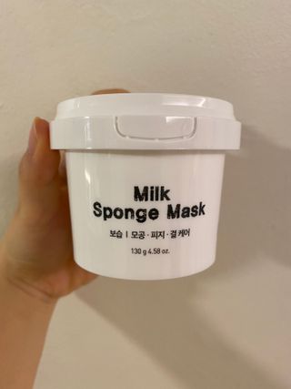 리더스코스메틱 리더스 밀크 스폰지 마스크 — 4점을 준 리뷰어가 2021년 7월 올린 사용 사진