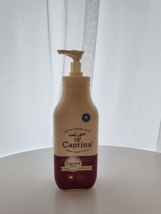 카프리나 산양밀크 모이스춰라이징 바디로션 350ml(오리지널향) — 5점을 준 리뷰어가 2023년 4월 올린 사용 사진