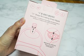 유비맘 트라이탄 코니빨대컵_컬러 랜덤 발송 — 5점을 준 리뷰어가 2021년 1월 올린 사용 사진
