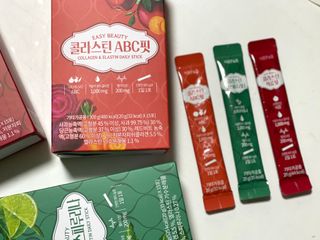 서울에프엔비 콜라스틴 3종 뷰티젤리스틱 45입 [ABC핏 15입 /  석류핏 15입 / 청스피루리나 15입] — 5점을 준 리뷰어가 2021년 9월 올린 사용 사진