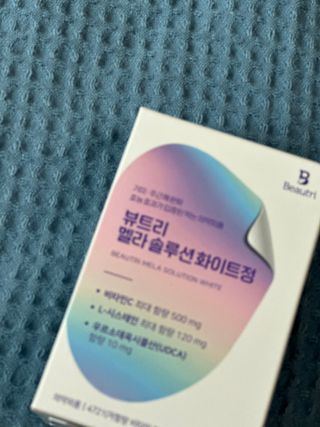 MF[뷰트리]  멜라 솔루션 화이트정 (의약외품) — 4점을 준 리뷰어가 2024년 7월 올린 사용 사진