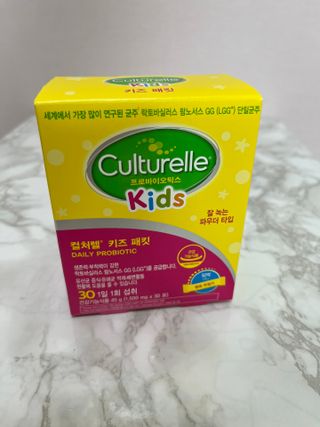 광동생활건강 [세계판매1위 유산균] 컬처렐 키즈 패킷 30포1박스 — 5점을 준 리뷰어가 2022년 7월 올린 사용 사진