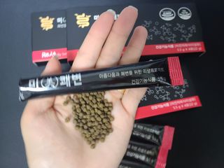 새롬바이오 리생 [미쾌변] 차전자피 식이섬유 건강기능식품 3팩 — 4점을 준 리뷰어가 2021년 7월 올린 사용 사진