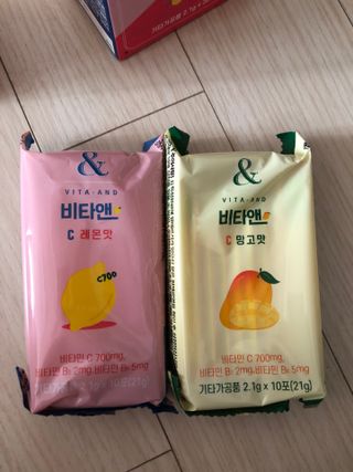 비타앤C 레몬맛, 망고맛 — 4.5점을 준 리뷰어가 2021년 4월 올린 사용 사진