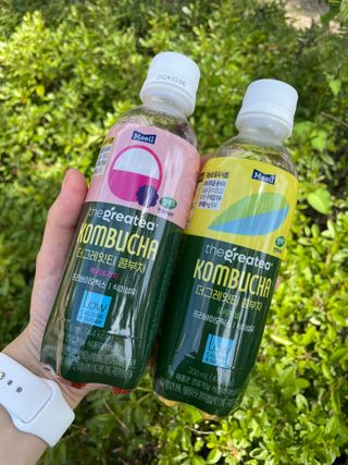 더그레잇티 콤부차 [매일유업] 더그레잇티 44kcal 콤부차 300ml *12개입 (오리지널 6개+베리리치 6개) — 5점을 준 리뷰어가 2023년 8월 올린 사용 사진