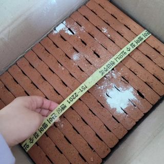 [신흥산업] 붙이는 벽돌 황토 파벽돌 230mm 45장,  욕실 인테리어 실내장식 셀프인테리어 — 5점을 준 리뷰어가 2023년 5월 올린 사용 사진