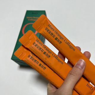 아임오 모로오렌지 콜라겐 1box (14포) — 4.5점을 준 리뷰어가 2023년 2월 올린 사용 사진