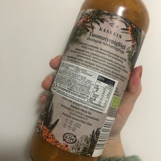 H365 [Kaskein Luomutyrniglögi] 핀란드 전통 무알콜 멀드와인 시벅톤 글로기 — 5점을 준 리뷰어가 2021년 4월 올린 사용 사진