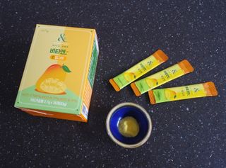 비타앤C 레몬맛, 망고맛 — 5점을 준 리뷰어가 2021년 4월 올린 사용 사진