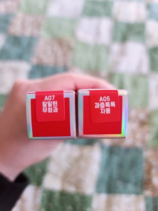 [블랙루즈] 에어 핏 벨벳틴트 시즌1 7종 중 택1+랜덤1 — 5점을 준 리뷰어가 2021년 1월 올린 사용 사진