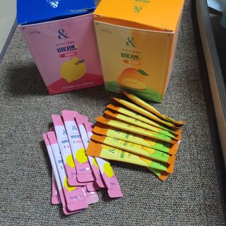 비타앤C 레몬맛, 망고맛 — 5점을 준 리뷰어가 2021년 4월 올린 사용 사진
