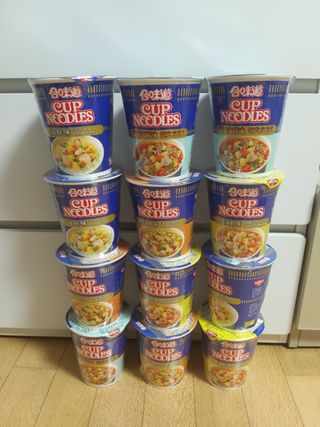 NISSIN 닛신 컵누들  4종 - 씨푸드오리지날, 씨푸드 스파이시, 씨푸드 커리, 씨푸드 XO소스 — 5점을 준 리뷰어가 2022년 3월 올린 사용 사진