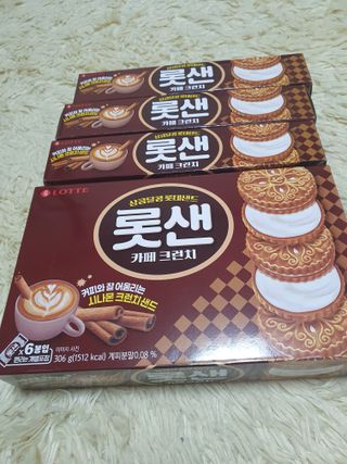 롯데제과 롯샌 카페크런치 — 5점을 준 리뷰어가 2021년 10월 올린 사용 사진
