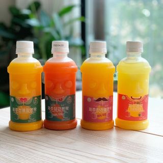 탐라원 제주의 맛, 몬딱주스 4종세트 - 한라봉몬딱주스, 천혜향몬딱주스, 청귤에이드, 당근몬딱주스 — 5점을 준 리뷰어가 2021년 8월 올린 사용 사진