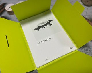 콜린스 2021 엽서 캘린더와 마스킹 테이프 3종 — 3점을 준 리뷰어가 2020년 12월 올린 사용 사진