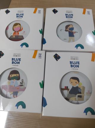 [블루 본 아이노우] 유아용 컬러마스크 40 PCS SET 2중 택 1 — 5점을 준 리뷰어가 2021년 5월 올린 사용 사진