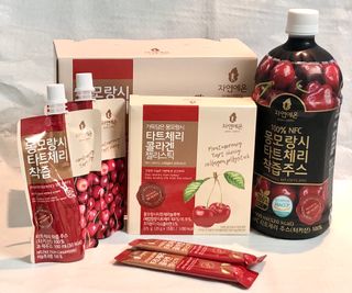 자연에온 몽모랑시 타트체리 3종 세트 구성 - 저분자콜라겐젤리, NFC 착즙주스 — 4.5점을 준 리뷰어가 2021년 7월 올린 사용 사진
