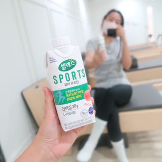 셀렉스스포츠 셀렉스 스포츠 웨이 프로틴 복숭아_ 330ml x 12팩 — 5점을 준 리뷰어가 2021년 9월 올린 사용 사진