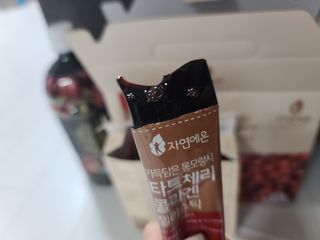 자연에온 몽모랑시 타트체리 3종 세트 구성 - 저분자콜라겐젤리, NFC 착즙주스 — 5점을 준 리뷰어가 2021년 7월 올린 사용 사진