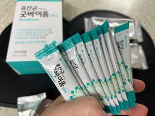 프리마인 유산균 국가지정연구소 선정, 살아있는 생유산균 200억 마리의 힘. 유산균n굿바이옴플러스 — 4.5점을 준 리뷰어가 2021년 11월 올린 사용 사진