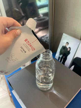 클린24시간 1BOX(5포) + 전용보틀(500ml) — 5점을 준 리뷰어가 2023년 4월 올린 사용 사진