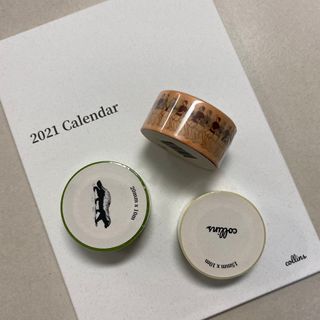 콜린스 2021 엽서 캘린더와 마스킹 테이프 3종 — 5점을 준 리뷰어가 2020년 12월 올린 사용 사진