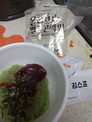 클린24시간 올리브 발효곤약면 찰비빔면 1세트-(3봉) — 3.5점을 준 리뷰어가 2023년 11월 올린 사용 사진