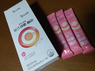 [인디닥터] 면역 생생 핑크 이뮨 젤리 — 5점을 준 리뷰어가 2022년 4월 올린 사용 사진