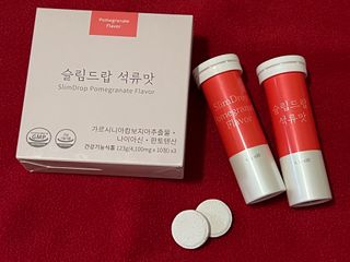 [슬림드랍 석류맛] 건기식 다이어트 보조제 겸 비타민 — 5점을 준 리뷰어가 2022년 2월 올린 사용 사진