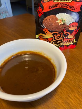 불타 지옥불카레 불지옥맛 180g x 3봉 — 3점을 준 리뷰어가 2021년 6월 올린 사용 사진