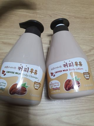 [과일나라] 피부가 마시는 커피우유 바디클렌저&바디로션 — 5점을 준 리뷰어가 2022년 3월 올린 사용 사진