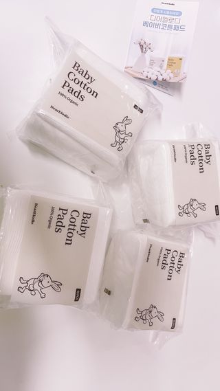 디어엘로디 프리미엄 유기농 베이비 솜티슈 40매 3 + 1 PACK — 5점을 준 리뷰어가 2021년 3월 올린 사용 사진
