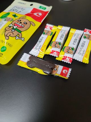 [레모나] 강아지 레모나 강아직 영양 간식 4종 택 1 — 5점을 준 리뷰어가 2023년 12월 올린 사용 사진