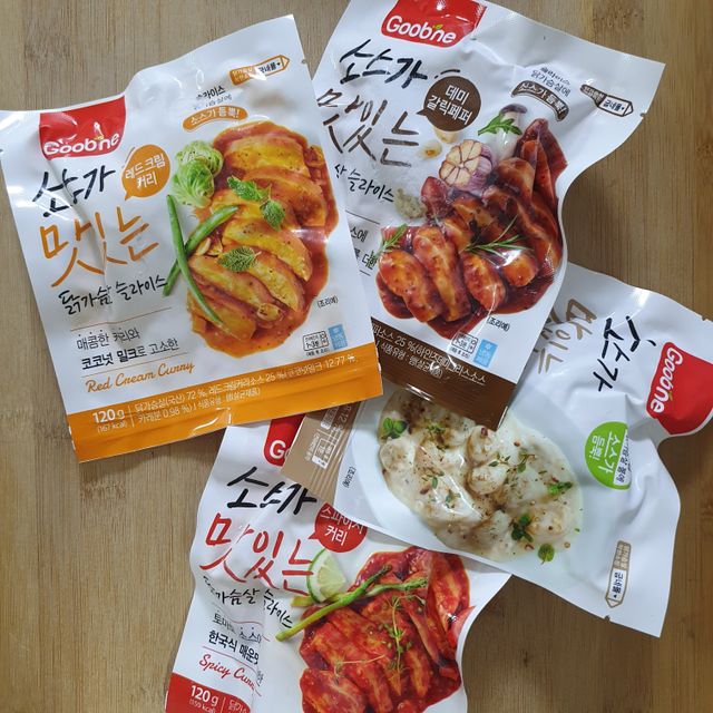 [굽네] 소스가 맛있는 닭가슴살 슬라이스 4종 리뷰 사진